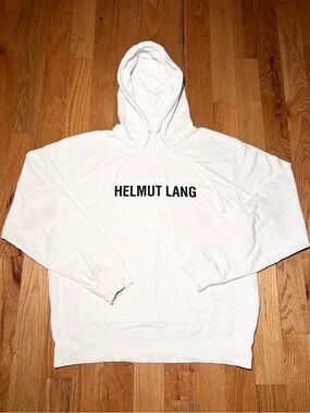 Helmut Lang Logo Print Hoodie